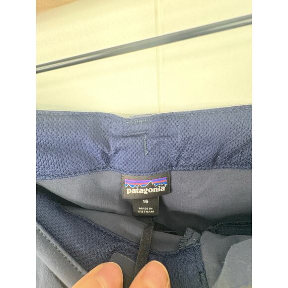 Patagonia Womens Quandry Nena Hiking Shorts Plus Size 16 Navy Blue 5" - Picture 12 of 12